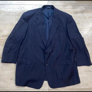 Vintage‎ 80’s Burberry dark blue gray Coat Blazer Jacket